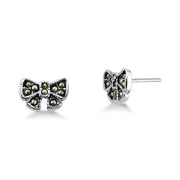 BRINCO DE PRATA ENVELHECIDA LAÇO COM DETALHES EM ZIRCONIA STILL