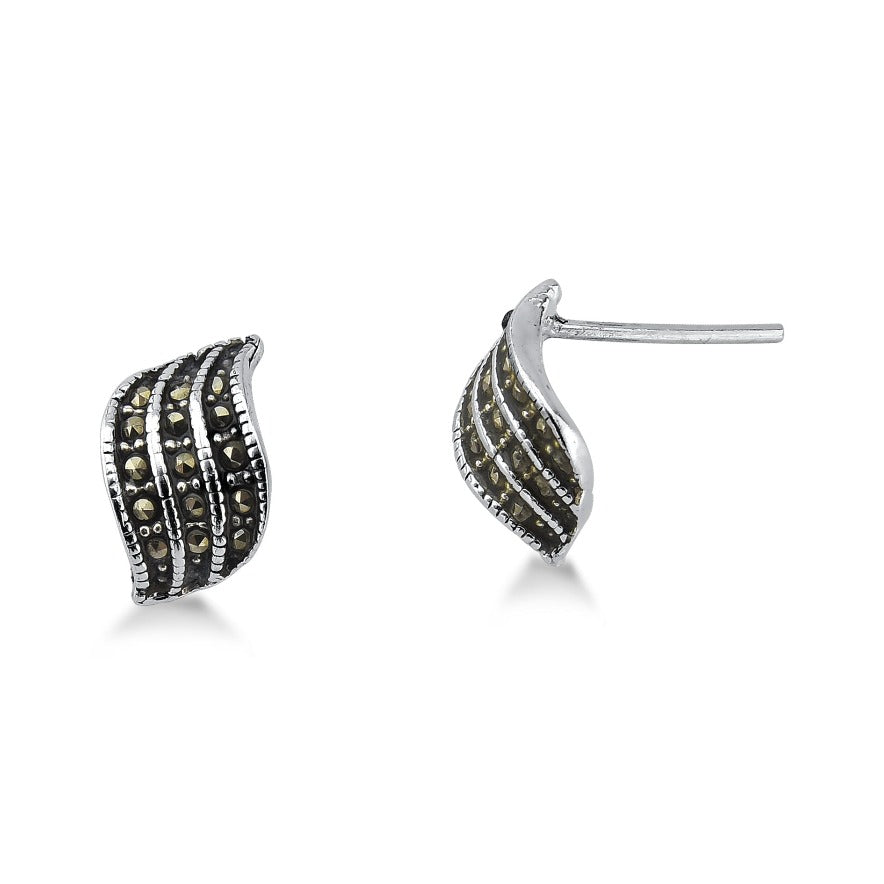 BRINCO DE PRATA ENVELHECIDA COM RELEVO EM ZIRCONIA  STILL