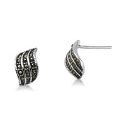 BRINCO DE PRATA ENVELHECIDA COM RELEVO EM ZIRCONIA  STILL