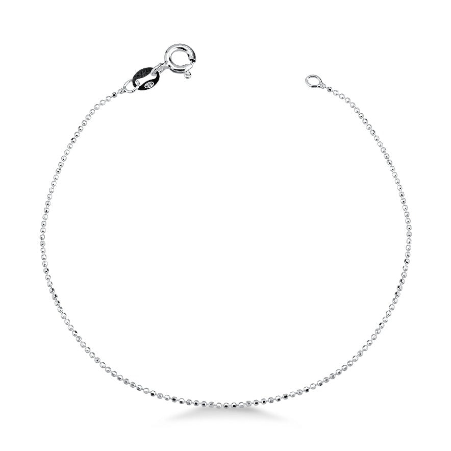 PULSEIRA DE PRATA BOLINHA DIAMANTADA STILL