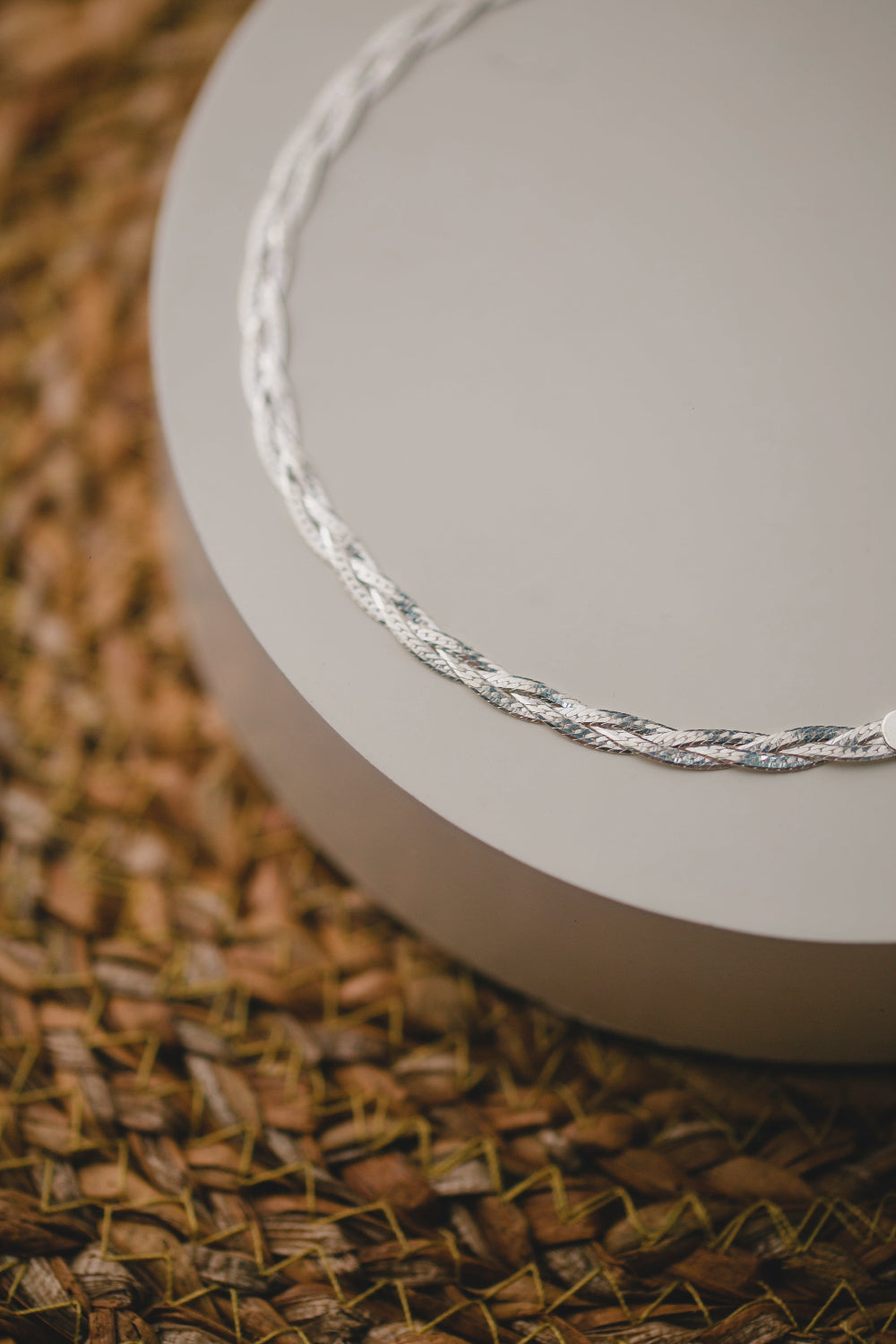 PULSEIRA DE PRATA TRANÇADA 3 FIOS