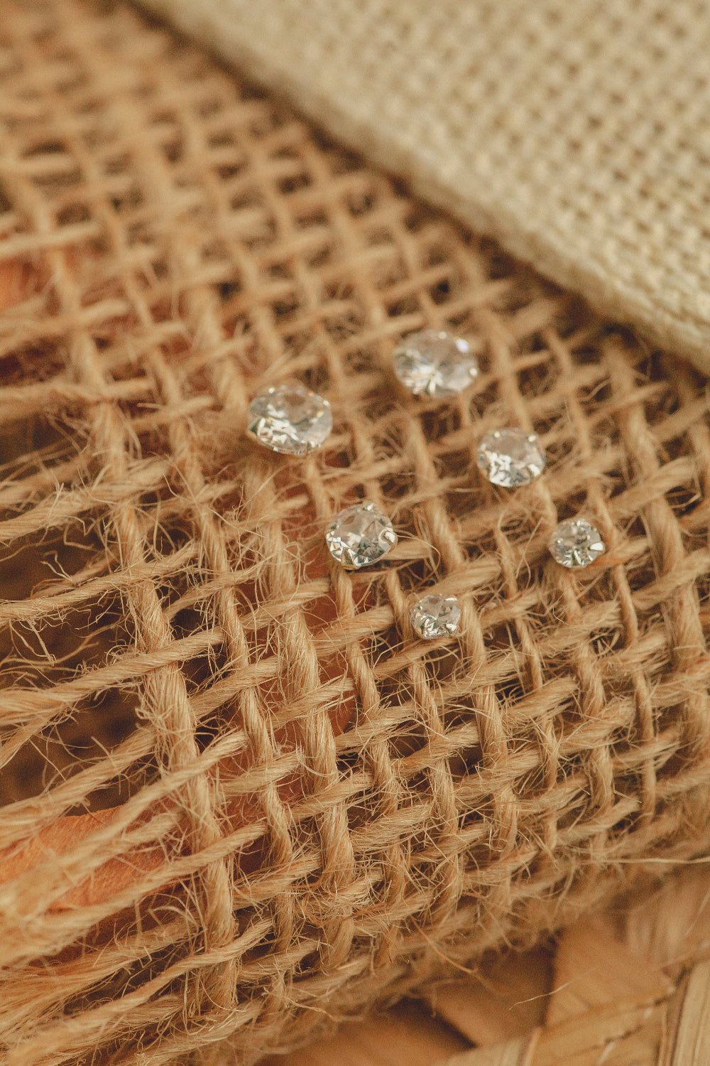 BRINCO TRIO DE PRATA COM ZIRCONIAS CRISTAIS